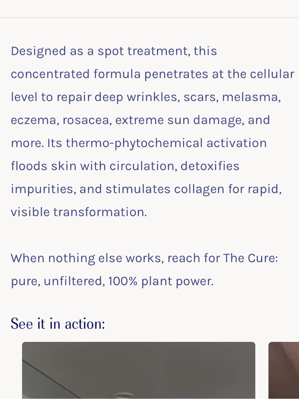 NEW! Herbal Face Food “The Cure” Spot Treatment | Unopened | Skincare | 10 mL - Picture 9 of 11